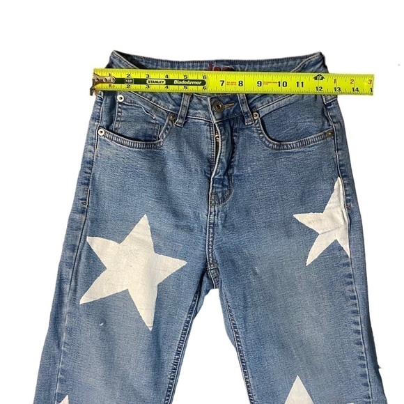 Jag Western Glove Works Women’s Star Jeans Size 2 Light Wash Wide Leg Boho - Picture 5 of 16